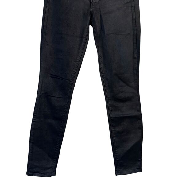 PAIGE Hoxton Ankle Women's Black Fog Luxe Coating Mid-Rise Skinny Jeans Size 26 - Picture 7 of 13